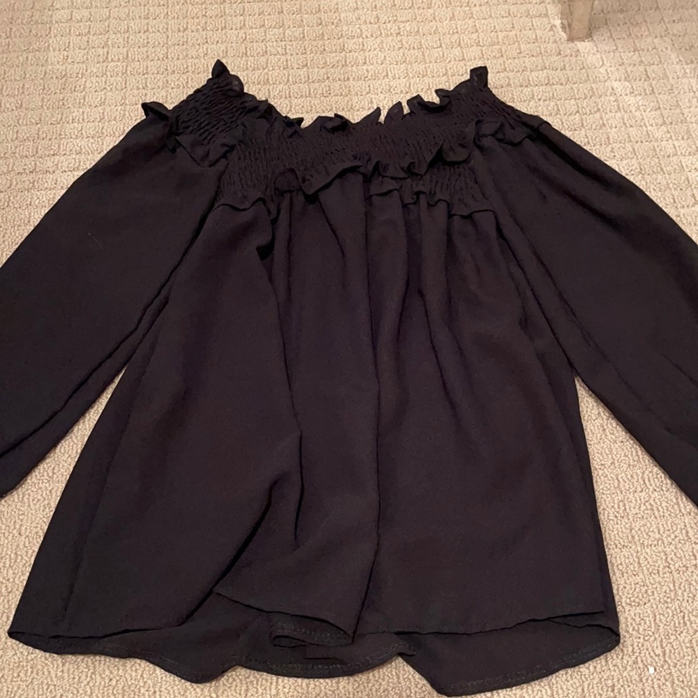 Black Off Shoulder Blouse
